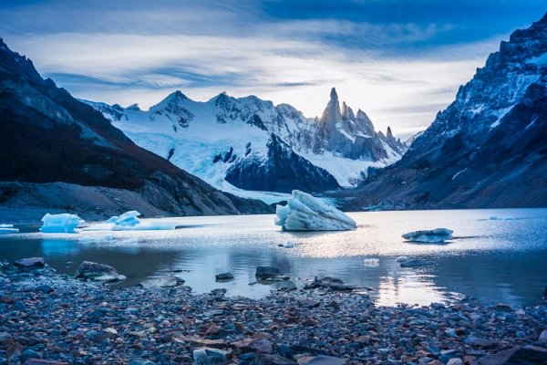 Los Glaciares National Park in the evening, Patagonia