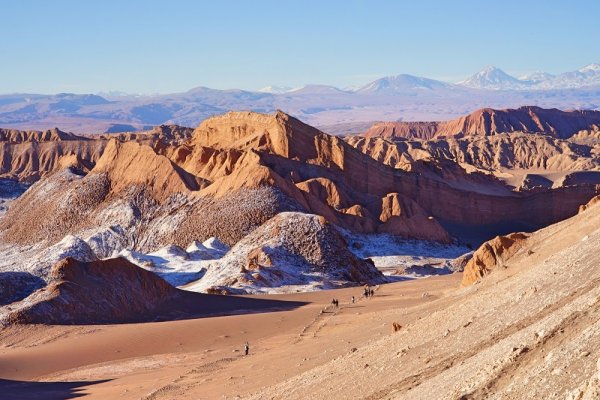 Walking in the Atacama Desert in Chile