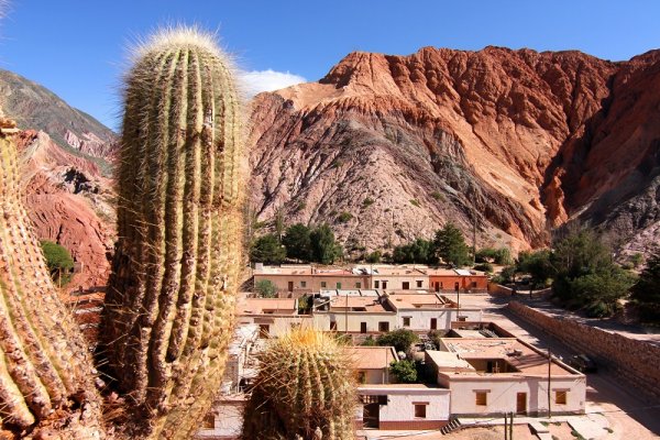 Beautiful town Salta between the mountains in Peru