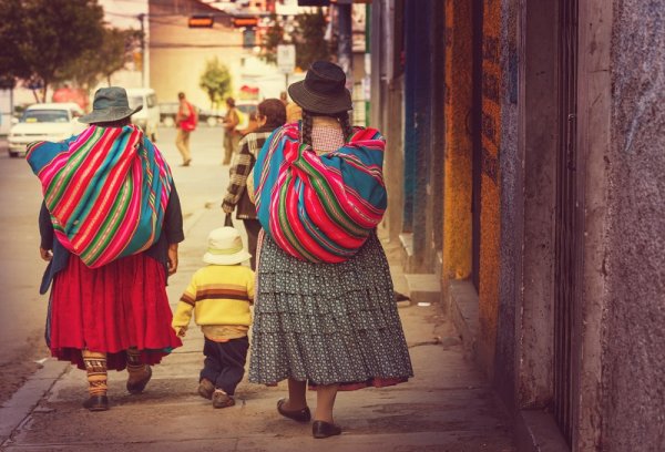 Cholitas in La Paz, Bolivia