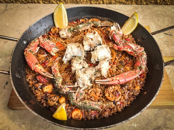 Centolla paella, Tierra del Fuego’s ultimate gastronomic indulgence