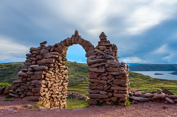 Pacha Tata Temple in Amantani, Peru